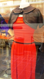 orange dress, tara jarmon